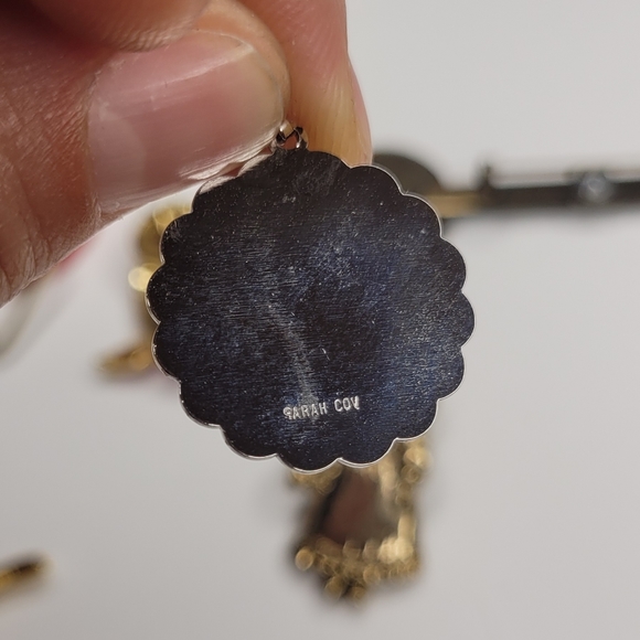 Vintage brooch pin collection 11 lot nature apples necklace pendant stamped - Picture 6 of 9